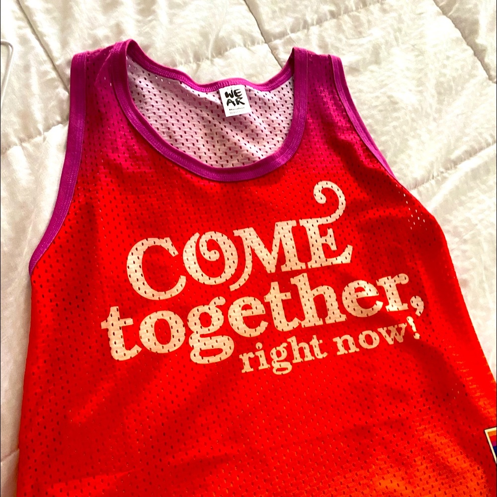 Zumba mesh orange and pink tank top